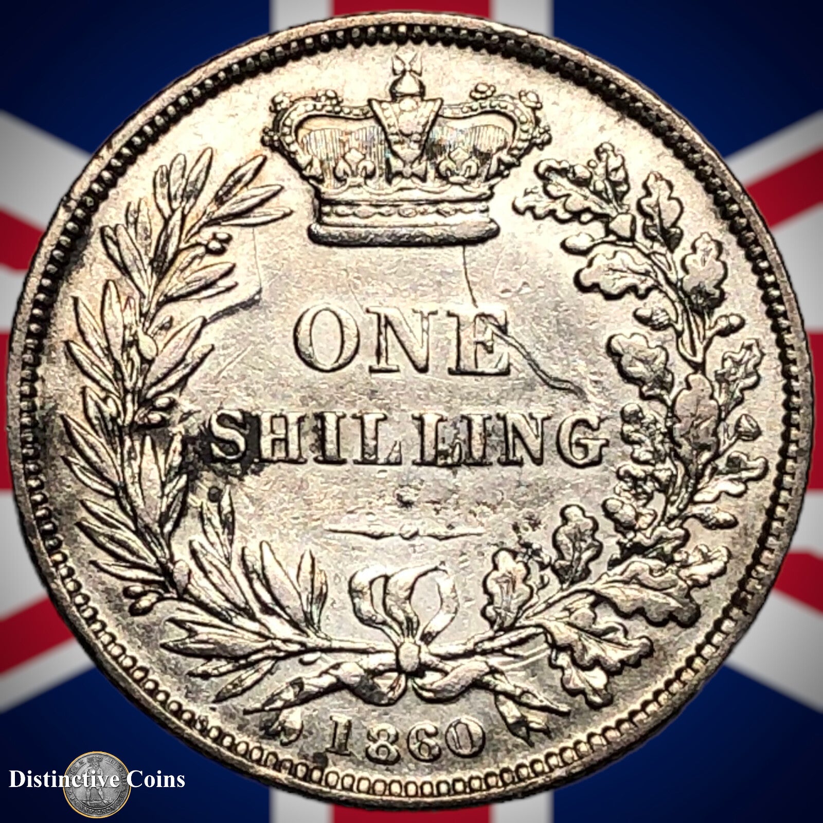 Great Britain 1860 British One Shilling GB0255