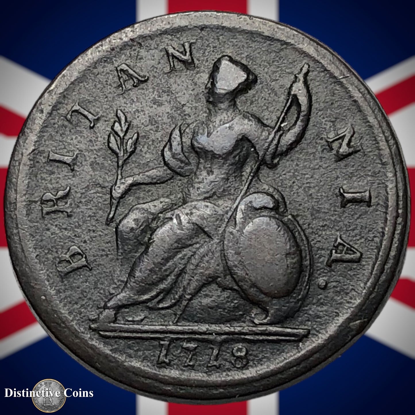 Great Britain 1718 Half Penny 1/2d GB5024