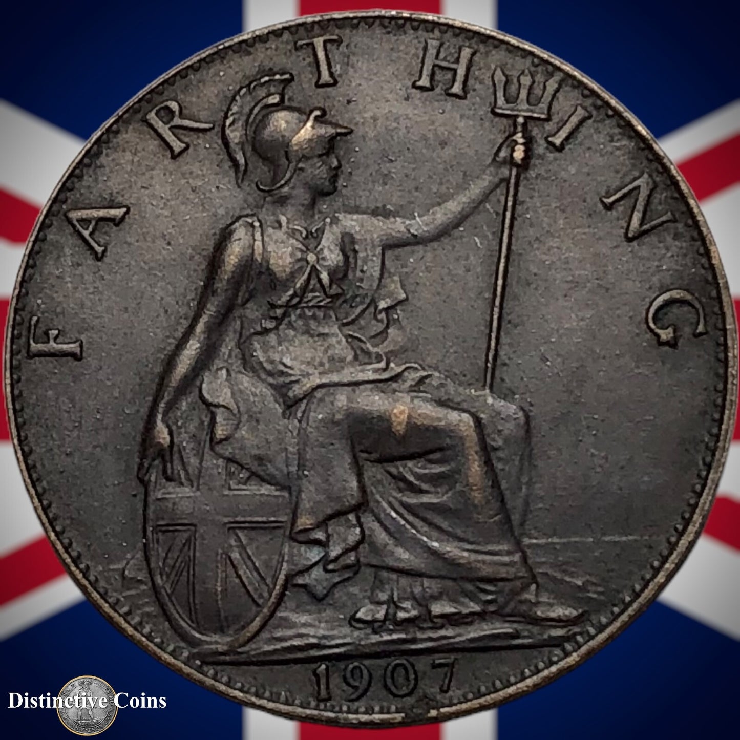 Great Britain 1907 Farthing 1/4d GB4605