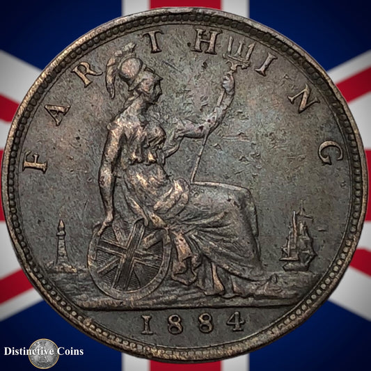 Great Britain 1884 Farthing 1/4d GB4102