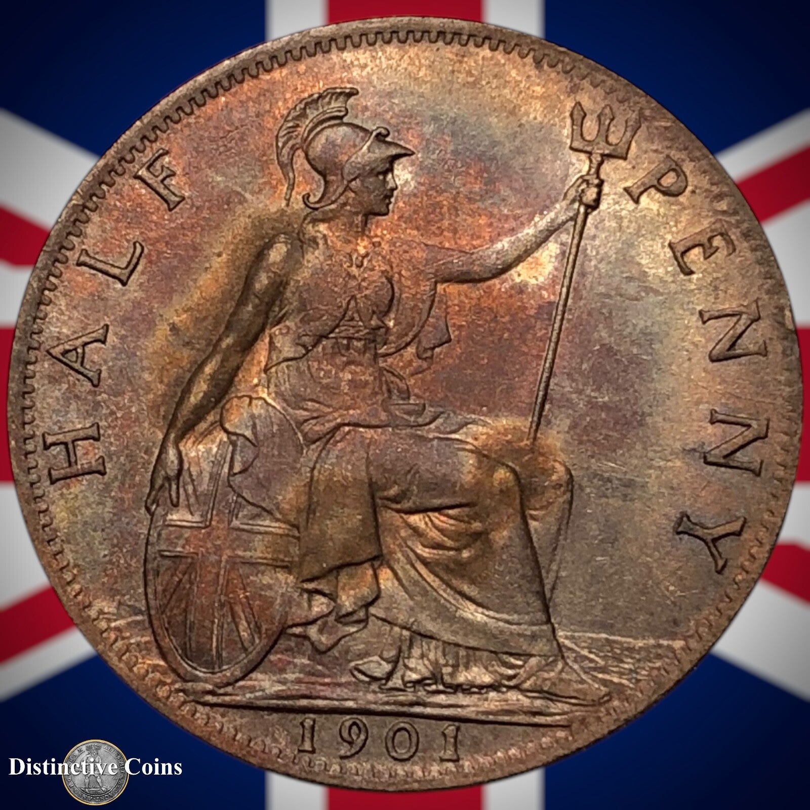 Great Britain 1901 Half Penny 1/2d GB5766