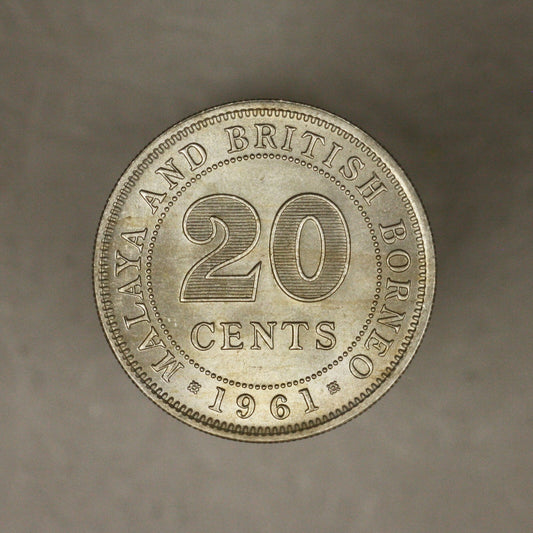 Malaya And British Borneo 1961 20 Cents