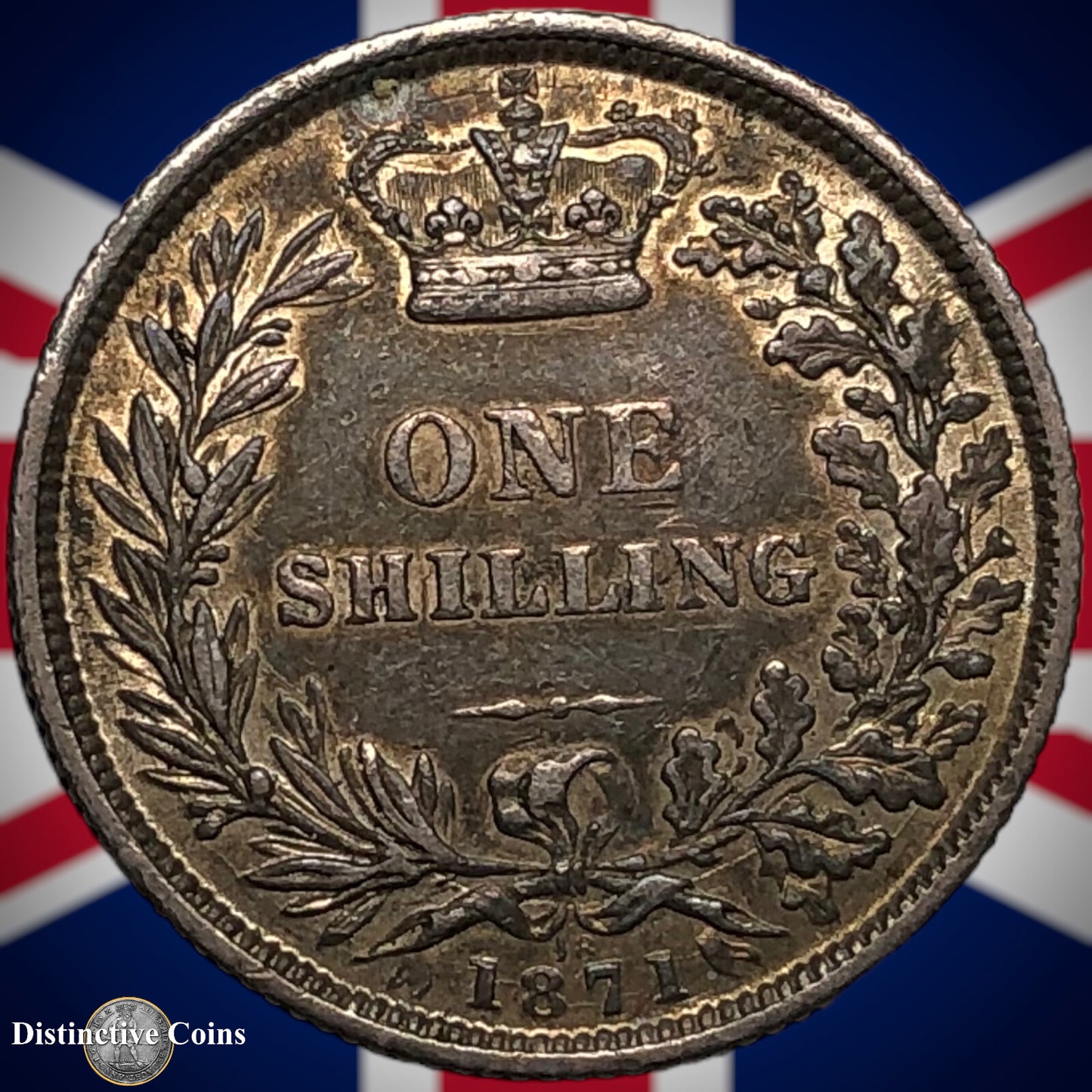 Great Britain 1871 British One Shilling GB0318