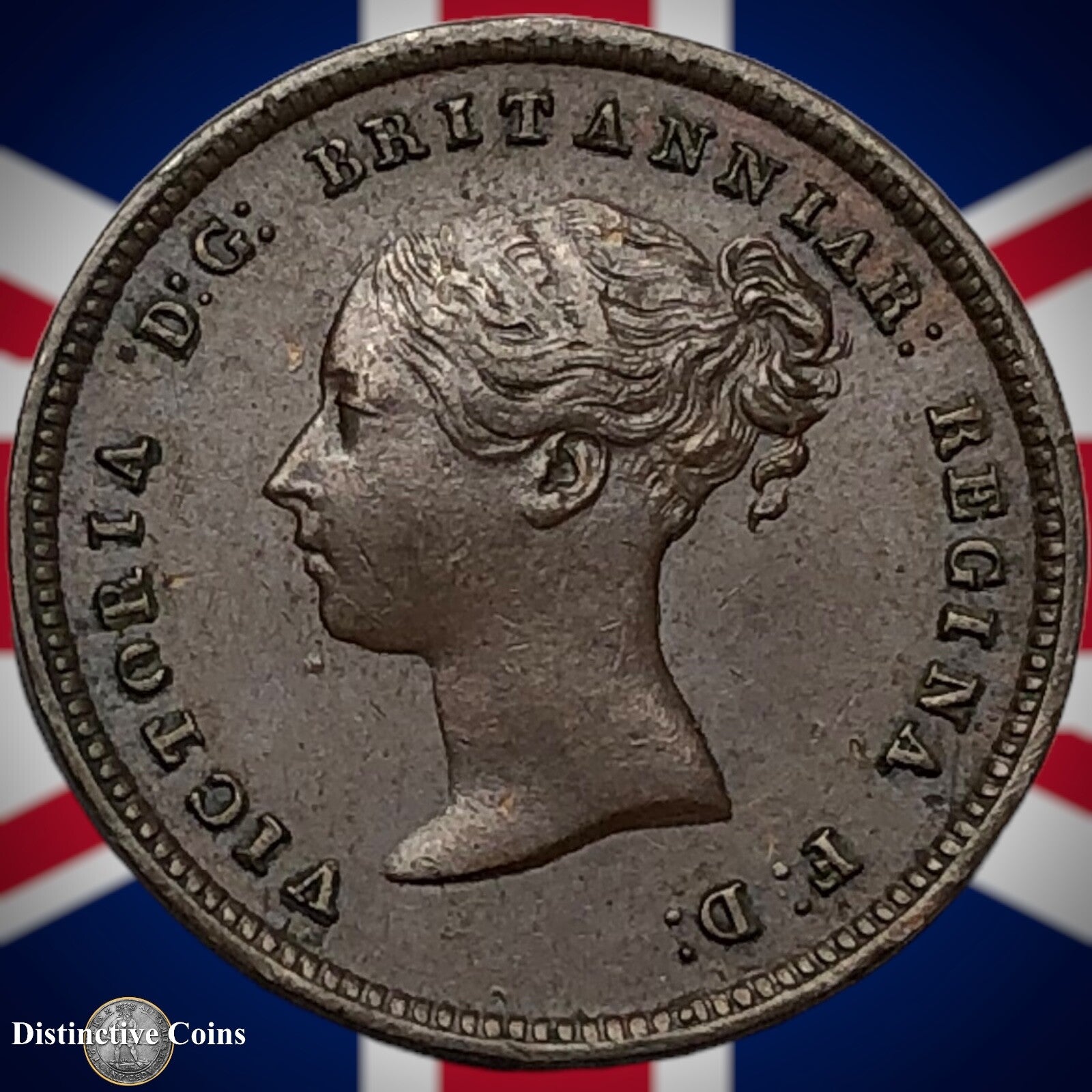 Great Britain 1844 Half Farthing 1/2 Penny GB3129