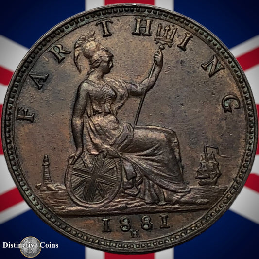 Great Britain 1881 H Farthing 1/4d GB3985
