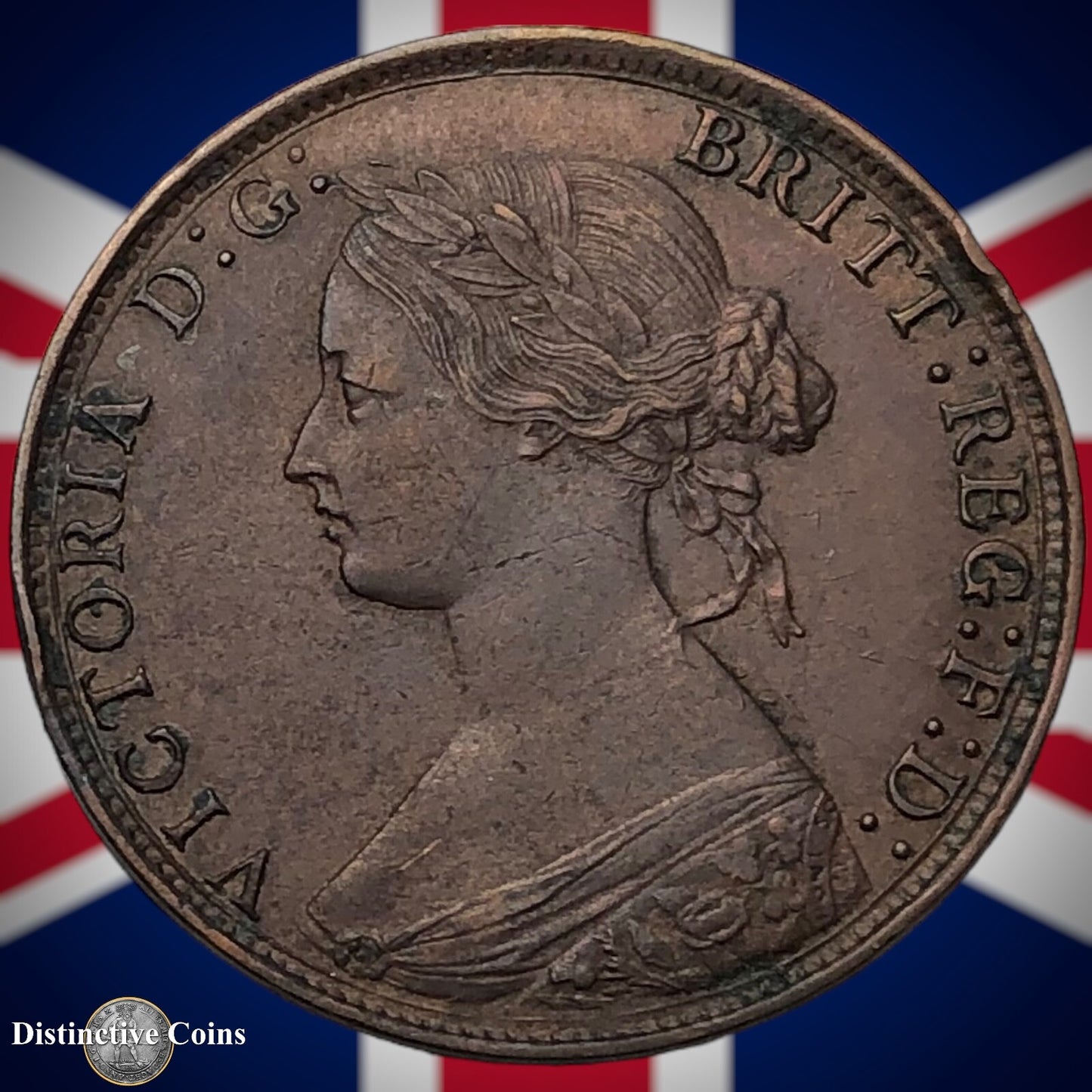Great Britain 1861 Half Penny 1/2d GB5382