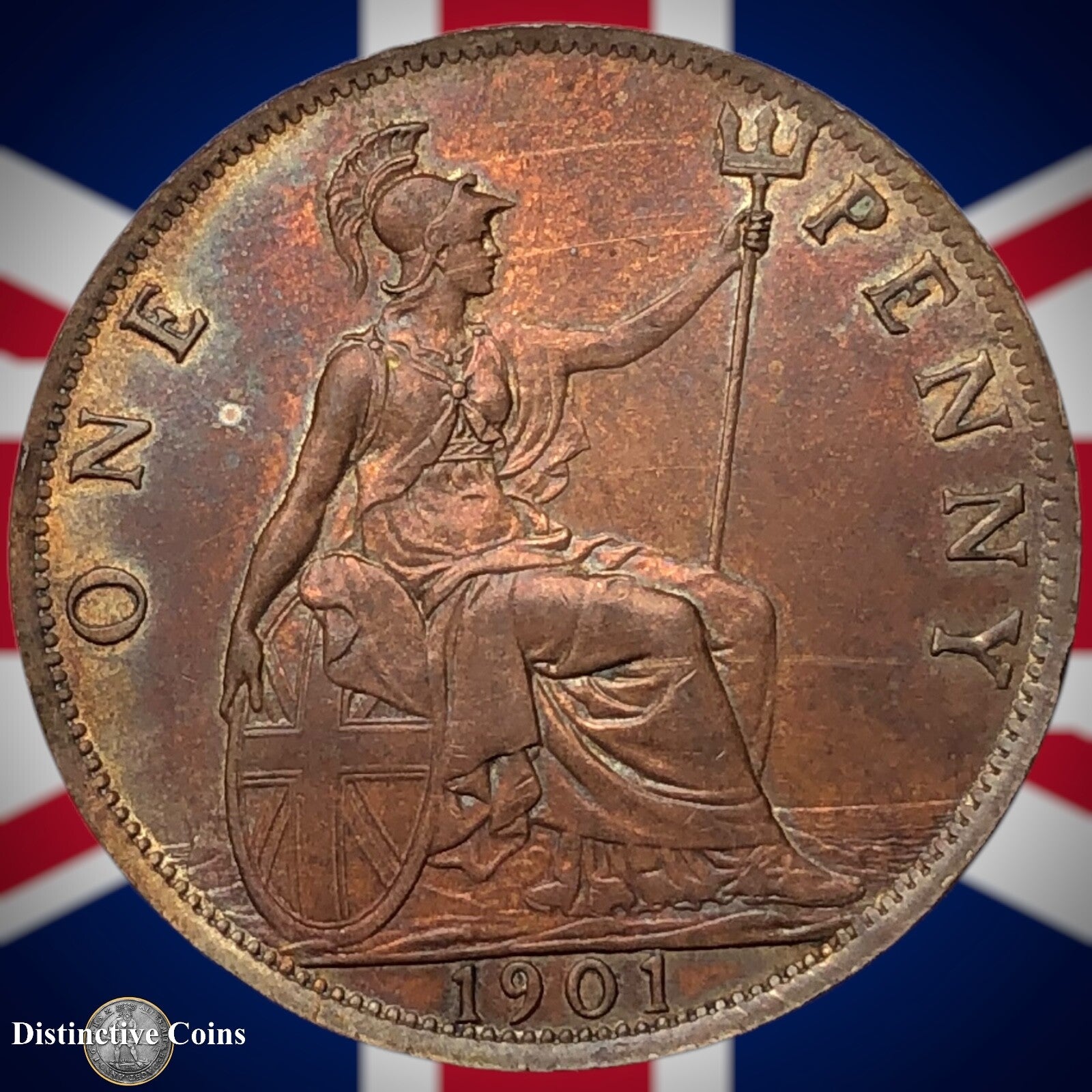 Great Britain 1901 Penny 1d GB6648