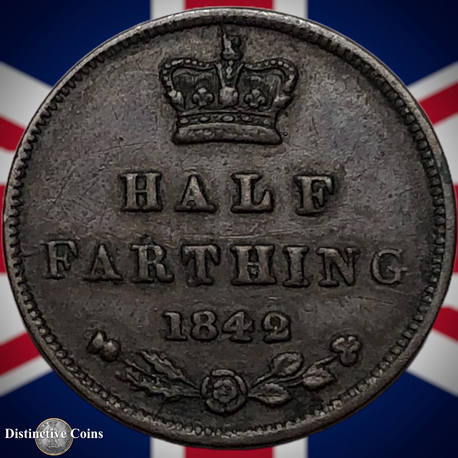 Great Britain 1842 Half Farthing 1/2 Penny GB3055