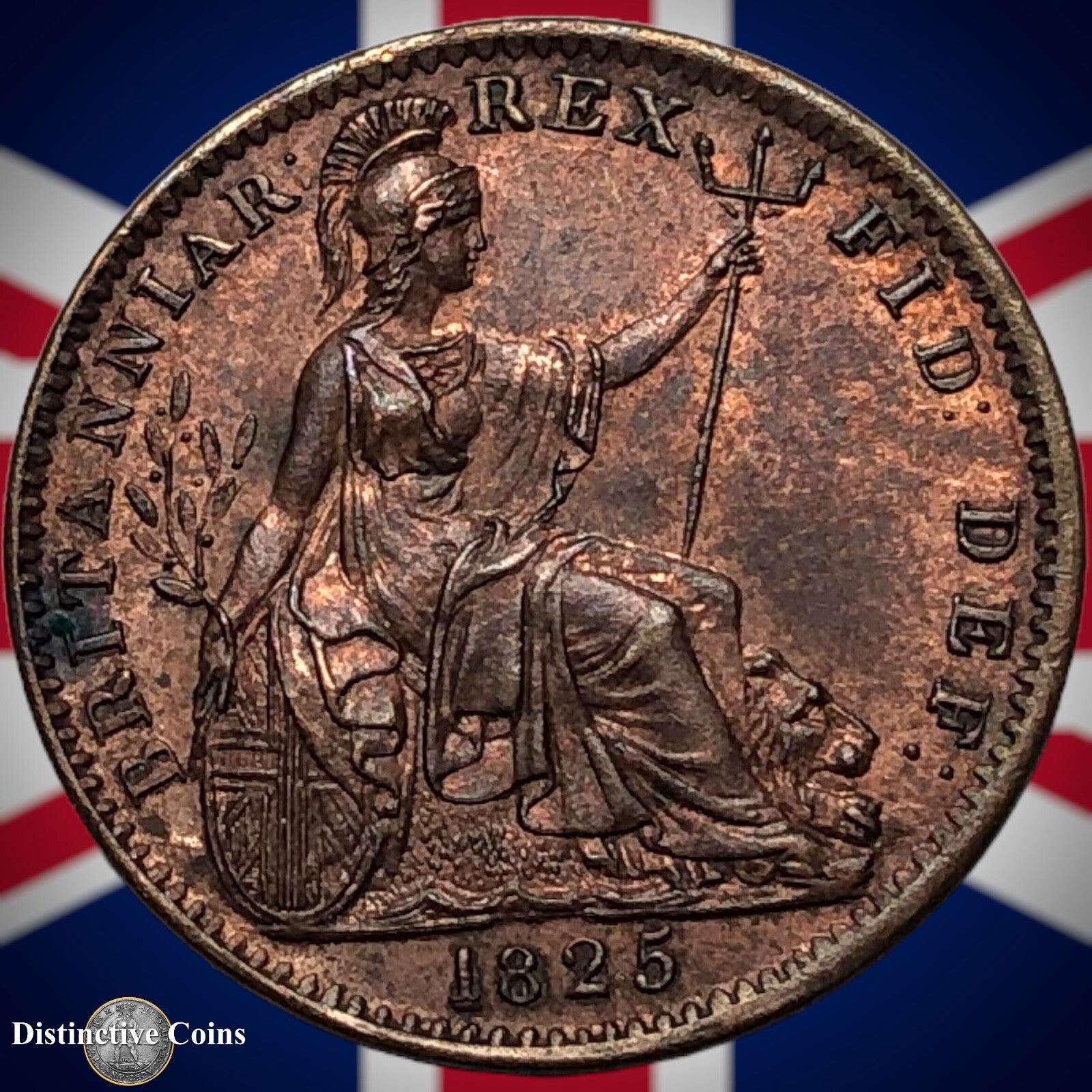 Great Britain 1825 Farthing 1/4d GB3308