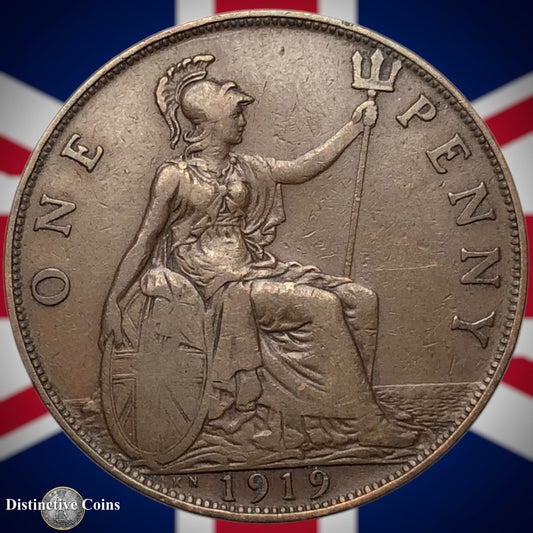 Great Britain 1919 KN Penny 1d GB6939