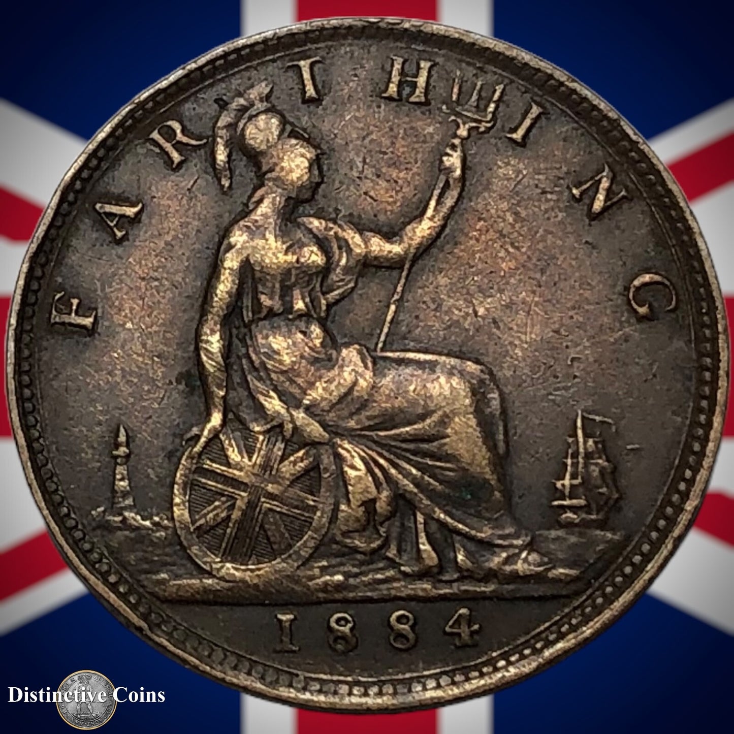 Great Britain 1884 Farthing 1/4d GB4090