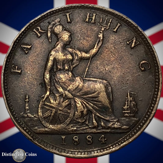 Great Britain 1884 Farthing 1/4d GB4090