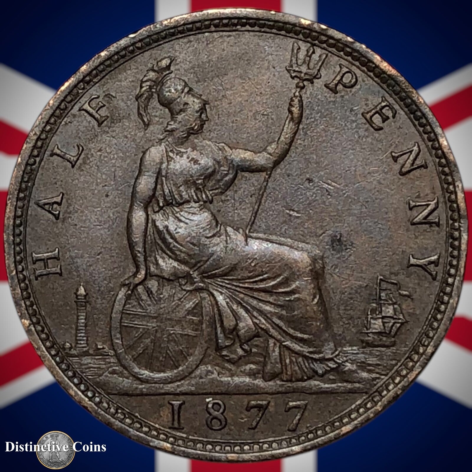 Great Britain 1877 Half Penny 1/2d GB5540