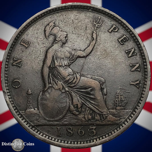 Great Britain 1863 Penny 1d GB6256