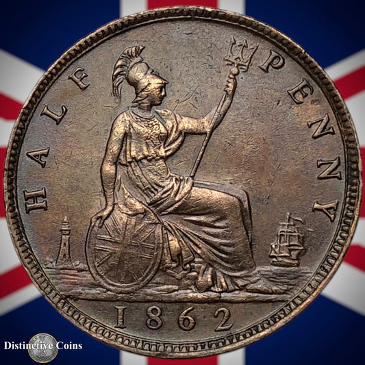 Great Britain 1862 Half Penny 1/2d GB5445