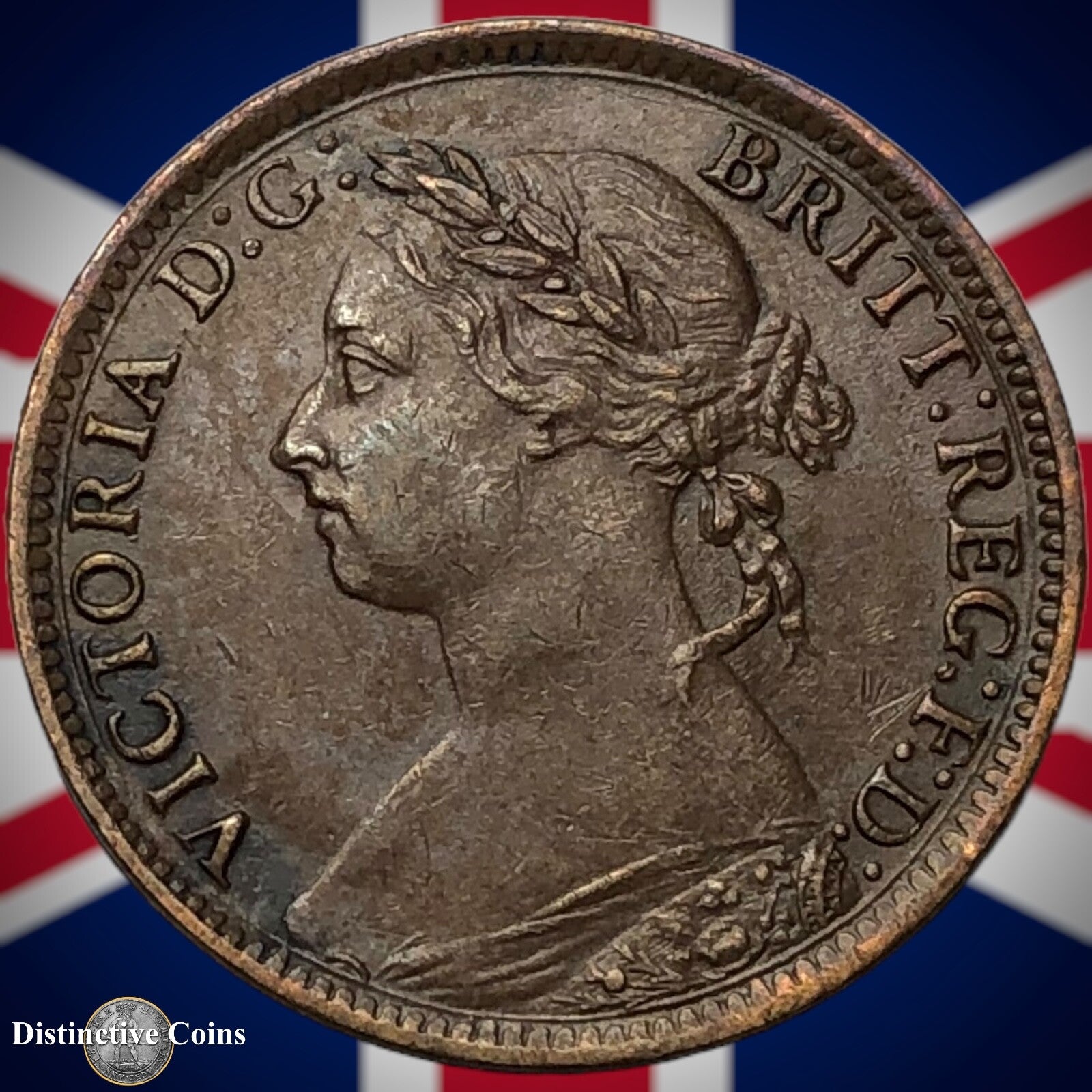 Great Britain 1885 Farthing 1/4d GB4144