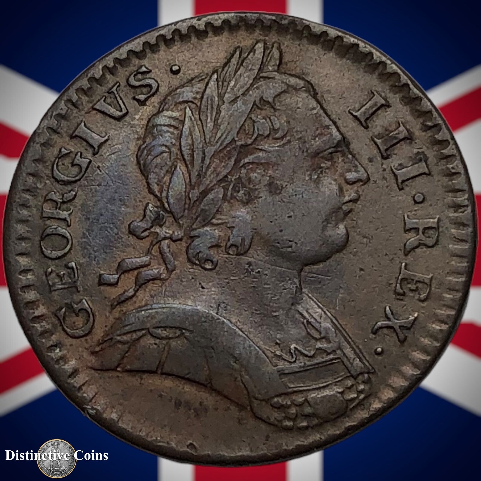 Great Britain 1773 Farthing 1/4d GB3192