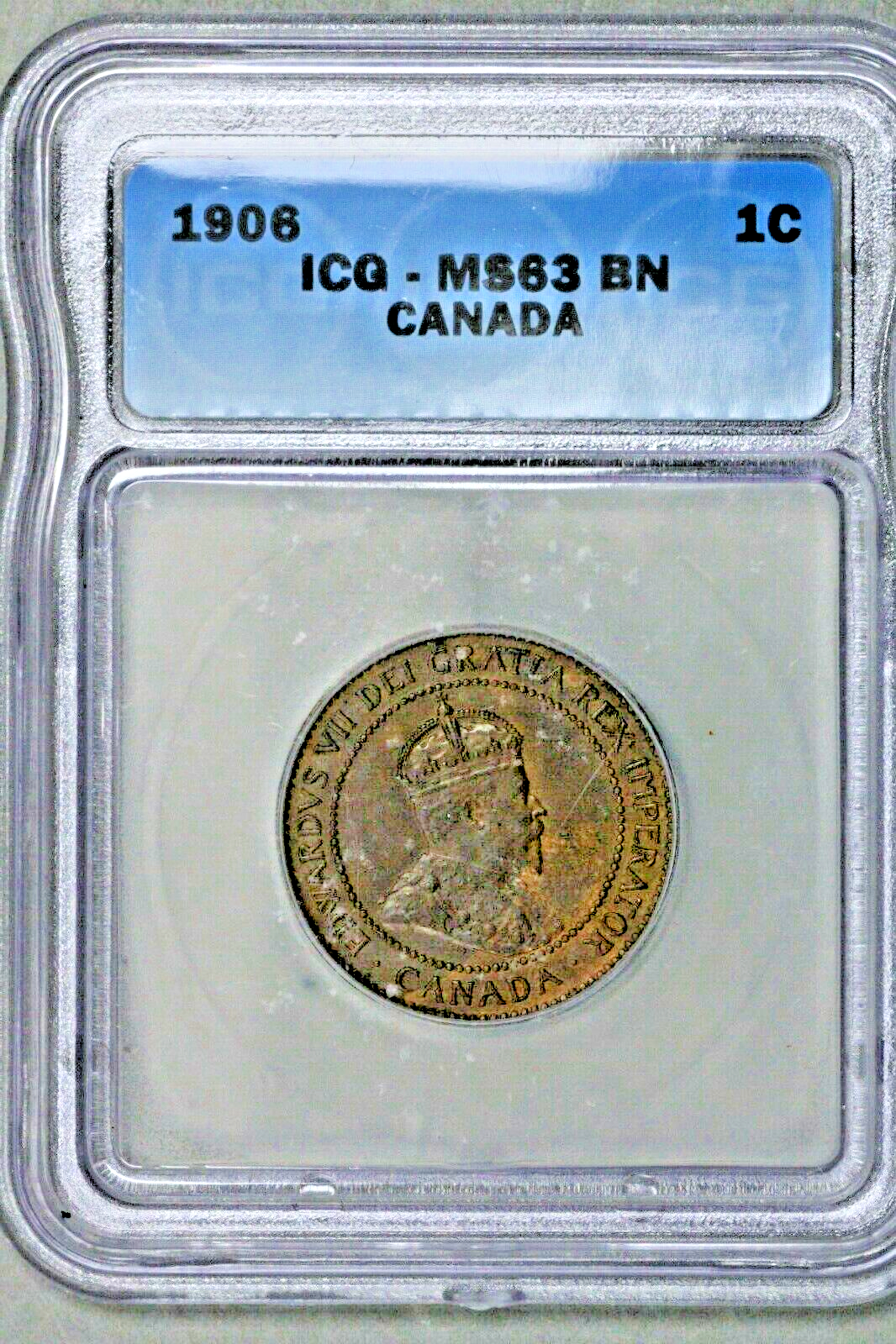 Canada 1906 1 Cent ICG MS 63 BN XE   S379