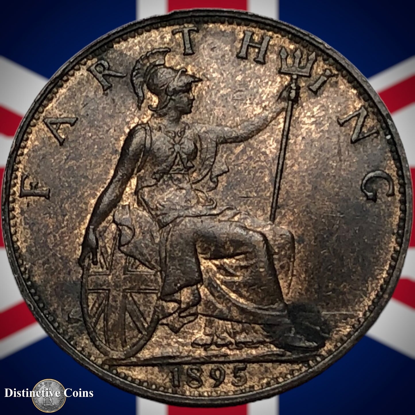 Great Britain 1895 Farthing 1/4d GB4403