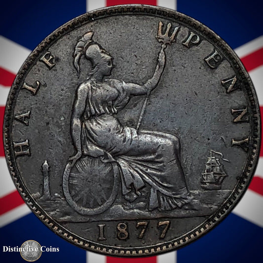 Great Britain 1877 Half Penny 1/2d GB5538