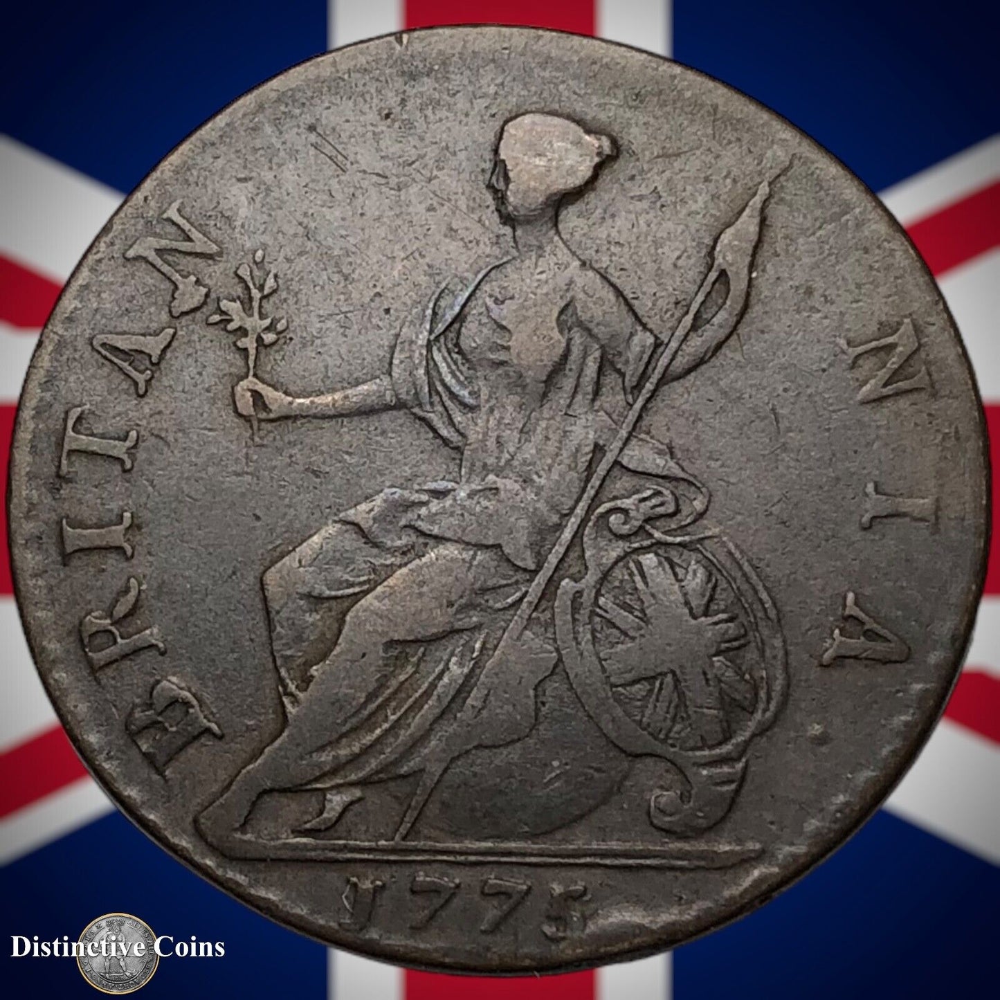 Great Britain 1775 Half Penny 1/2d GB5110
