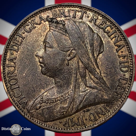 Great Britain 1895 Farthing 1/4d GB4419