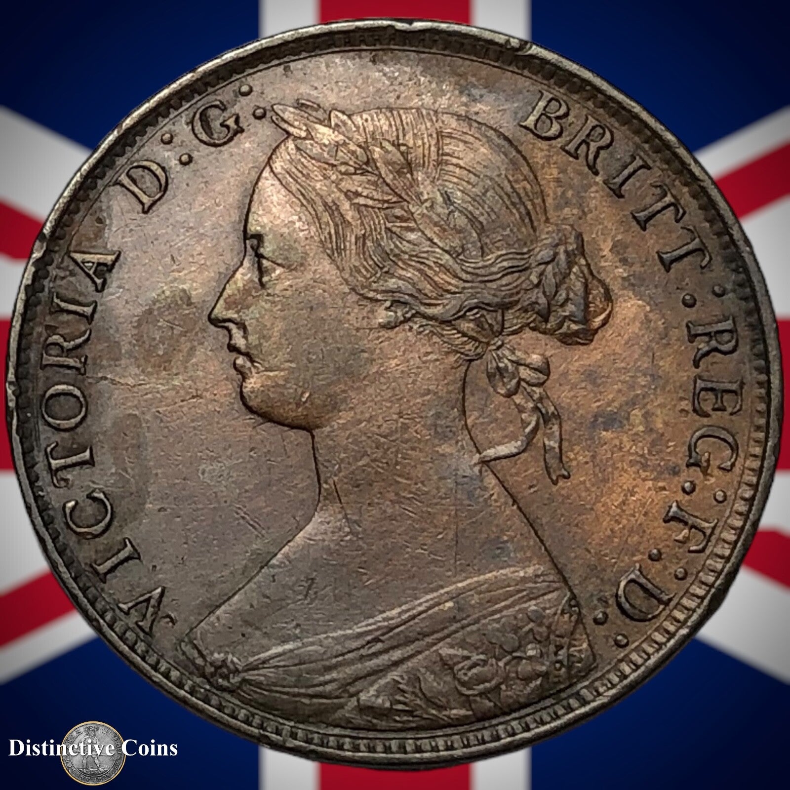 Great Britain 1861 Half Penny 1/2d GB5397