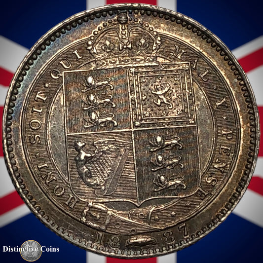 Great Britain 1887 British One Shilling GB0516
