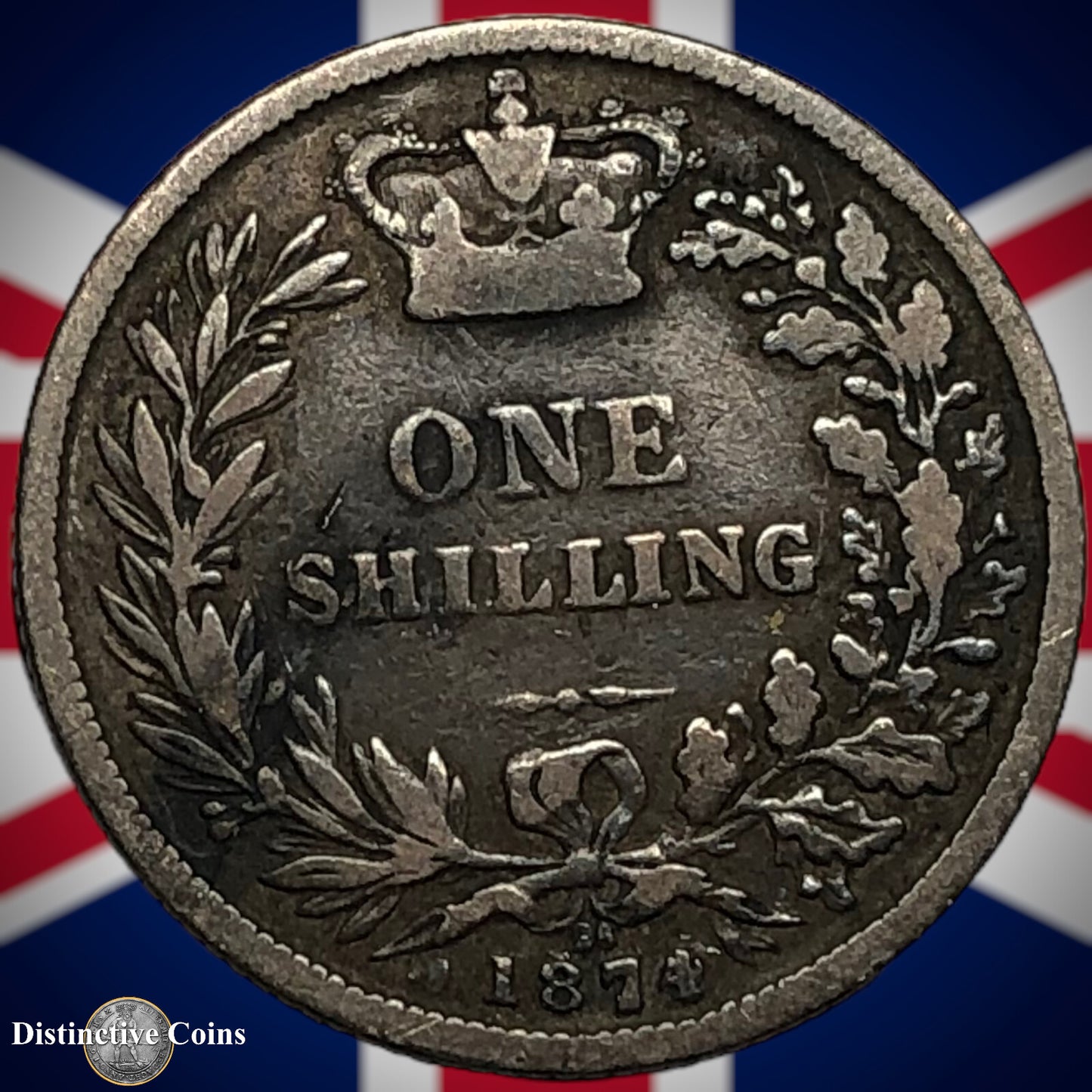 Great Britain 1874 British One Shilling GB0344