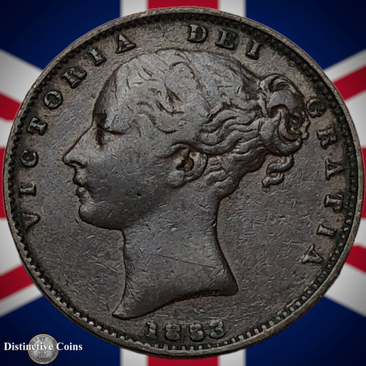 Great Britain 1853 Farthing 1/4d GB3438