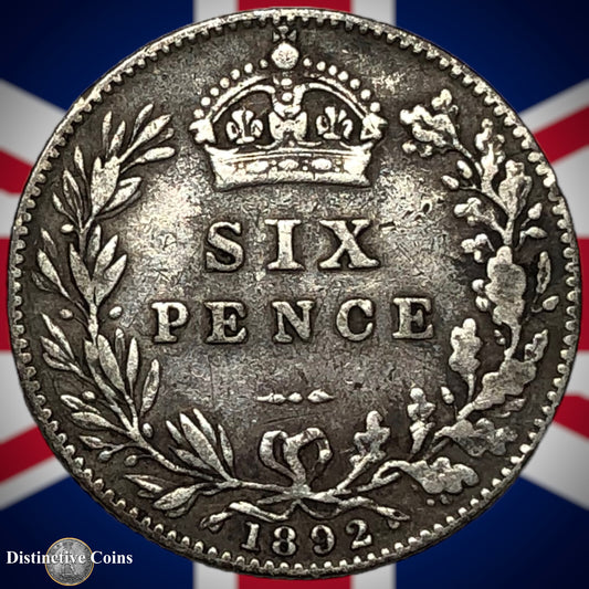 Great Britain 1892 Six Pence GB2767