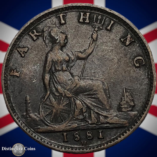 Great Britain 1881 H Farthing 1/4d GB3892
