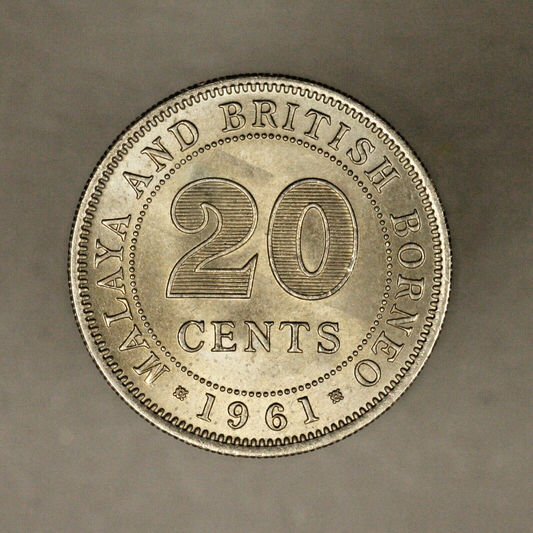 Malaya And British Borneo 1961 20 Cents