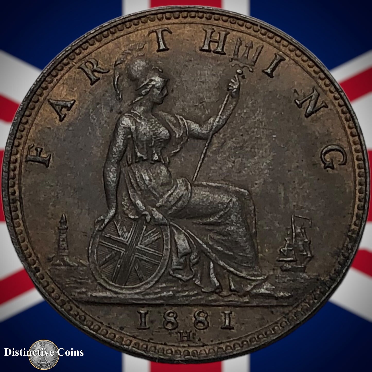 Great Britain 1881 H Farthing 1/4d GB3949