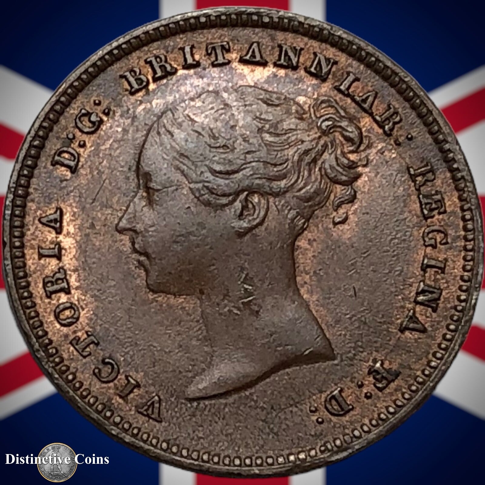 Great Britain 1844 Half Farthing 1/2 Penny GB3097