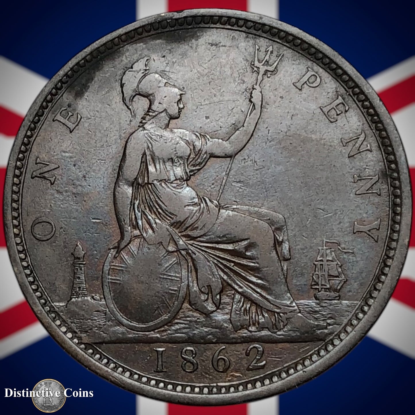 Great Britain 1862 Penny 1d GB6214