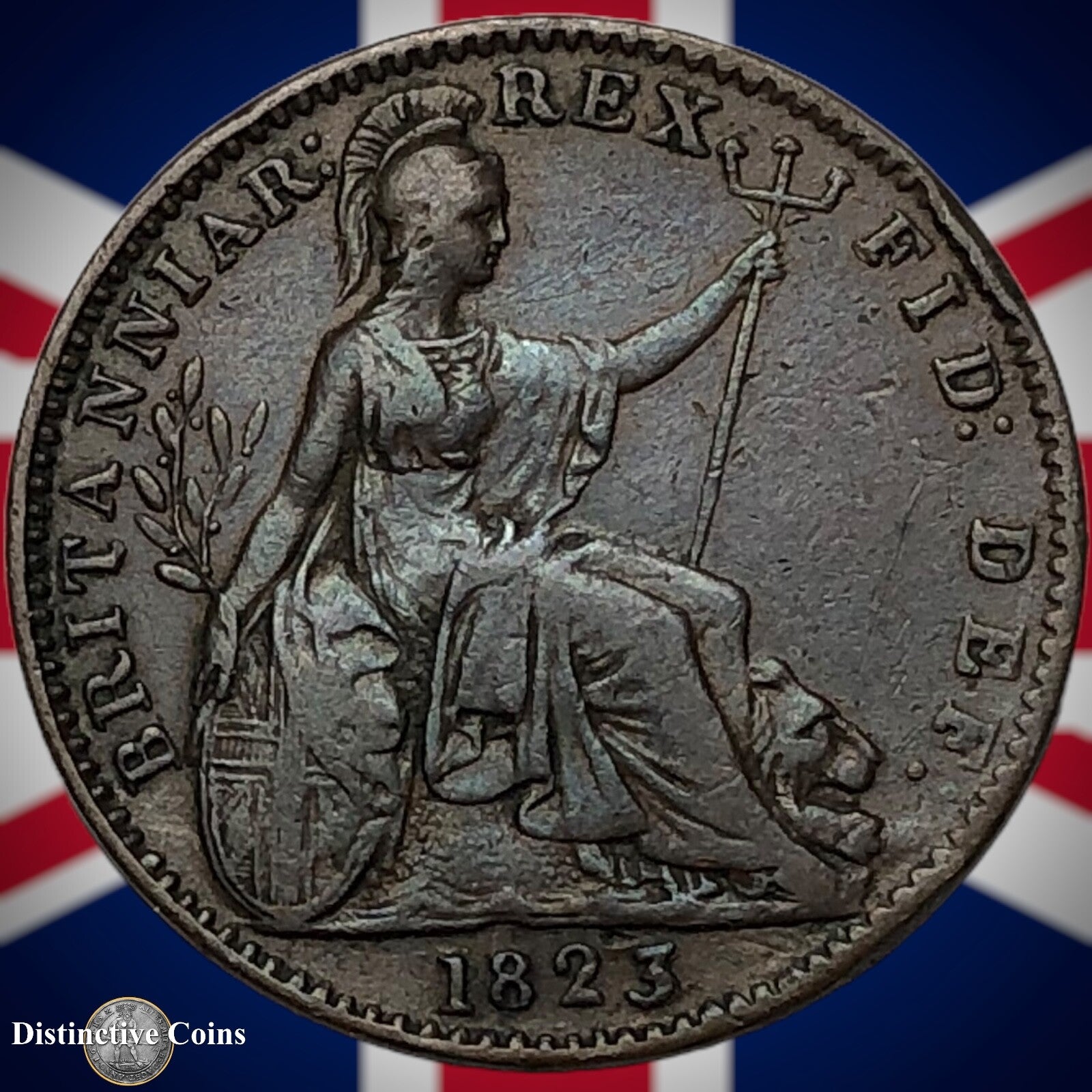 Great Britain 1823 Farthing 1/4d GB3269