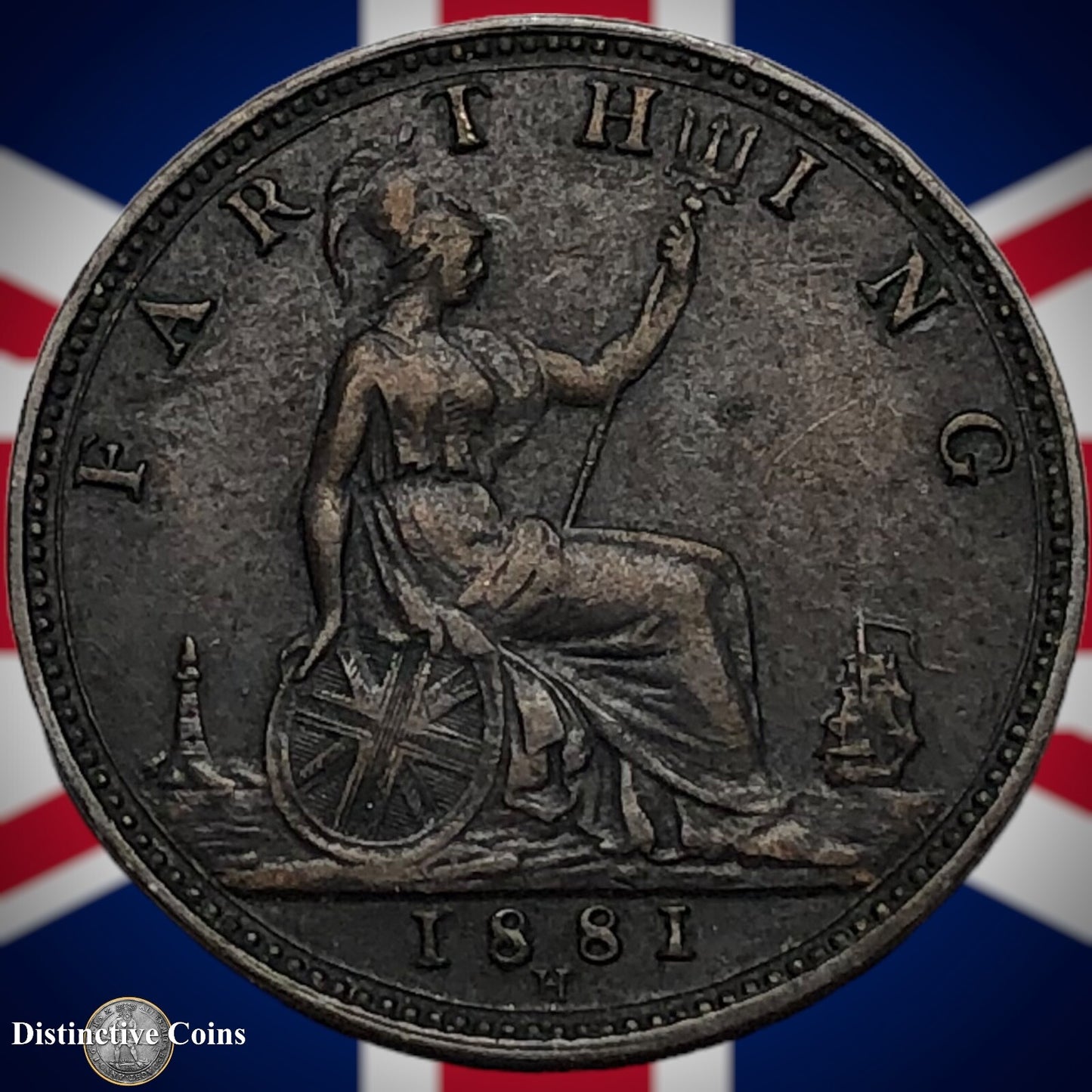 Great Britain 1881 H Farthing 1/4d GB3931