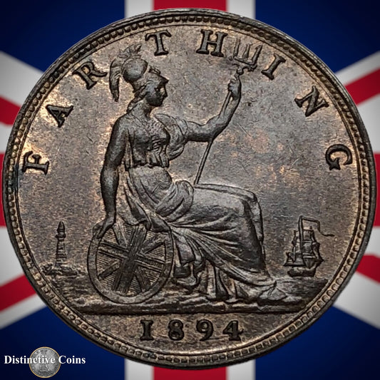 Great Britain 1894 Farthing 1/4d GB4385