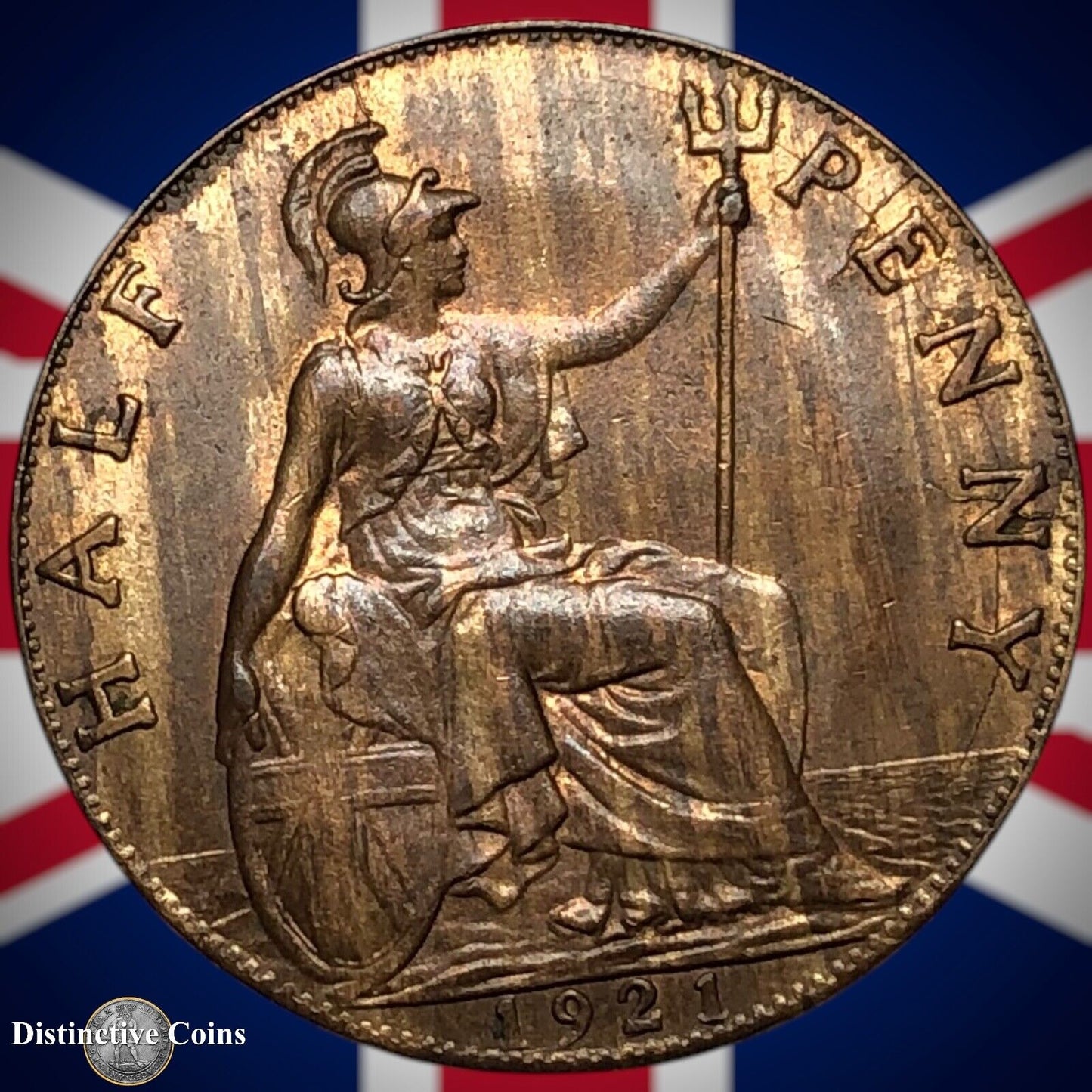 Great Britain 1921 Half Penny 1/2d GB5892