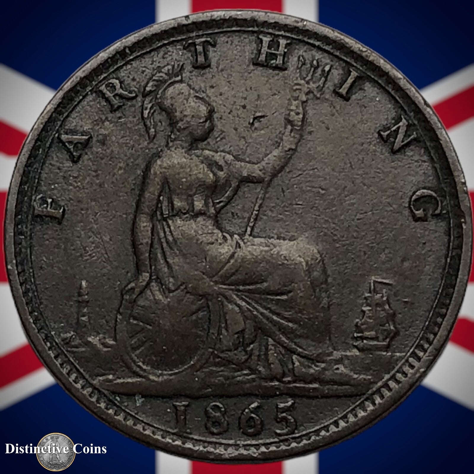 Great Britain 1865 Farthing 1/4d GB3523