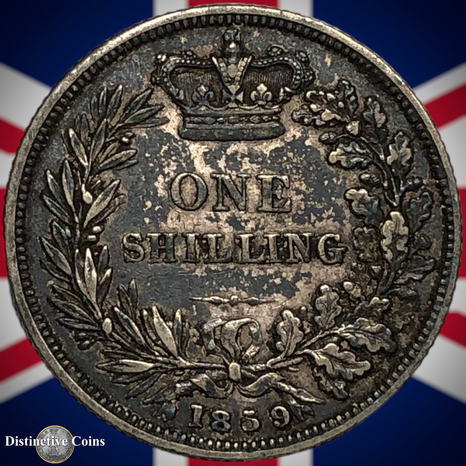 Great Britain 1859 British One Shilling GB0246