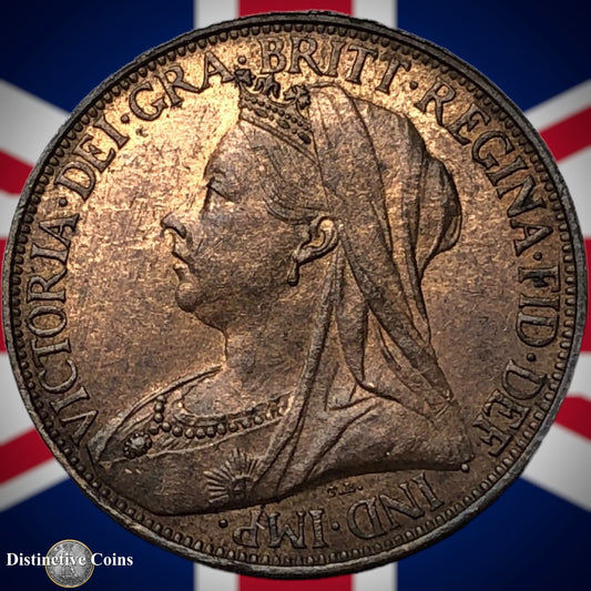 Great Britain 1895 Farthing 1/4d GB4411