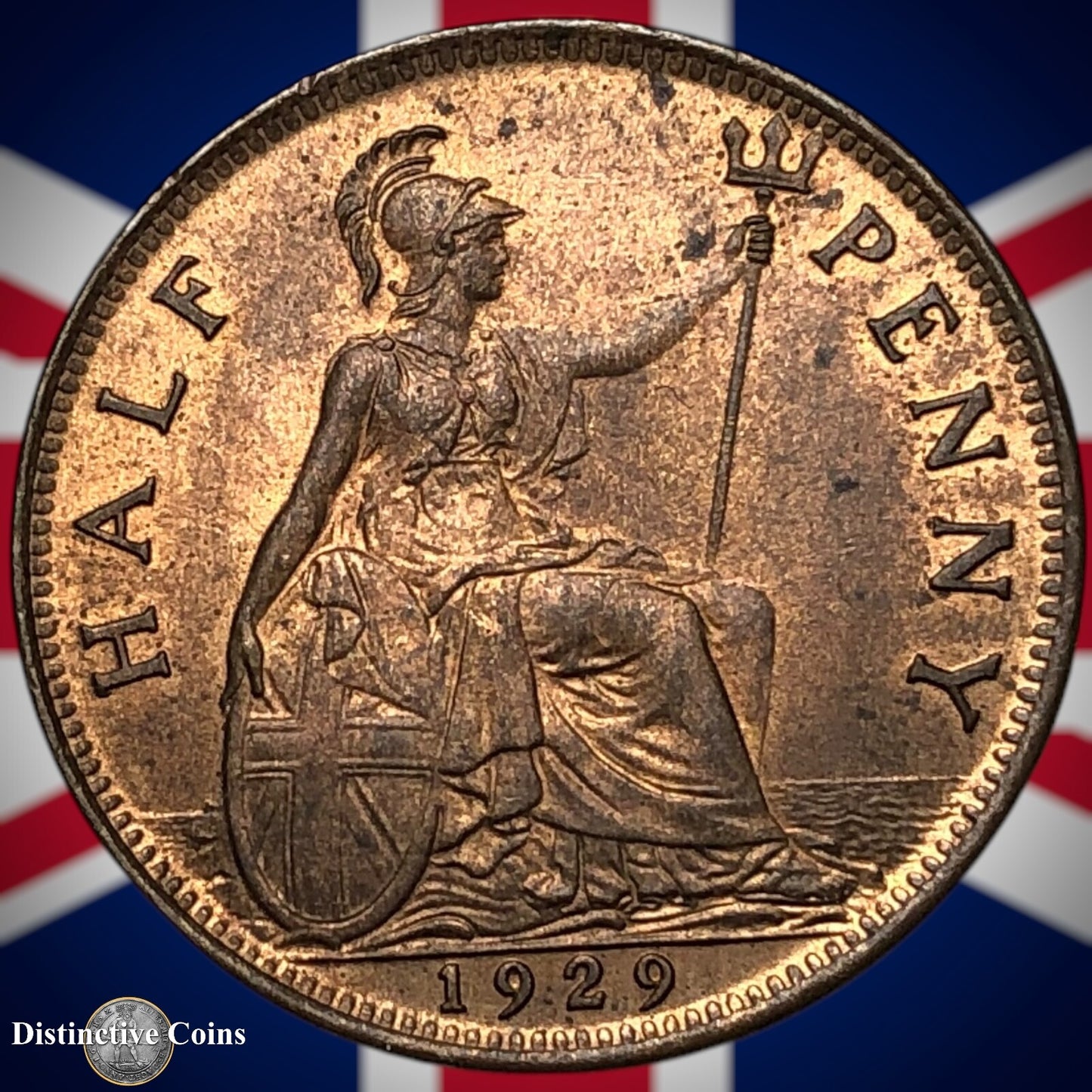 Great Britain 1929 Half Penny 1/2d GB5958
