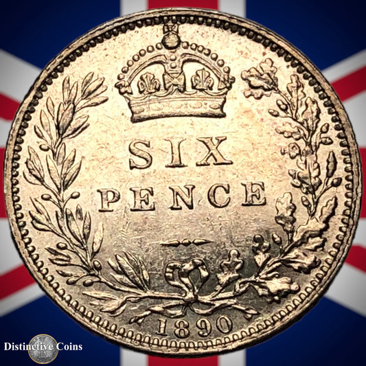 Great Britain 1890 Six Pence GB2746