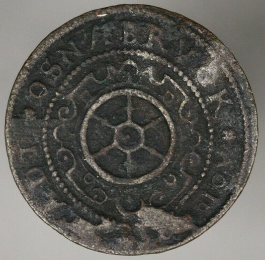 Osnabruck City 1625 9 Pfennig Unusual Denomination VF Slightly Bent   A2735