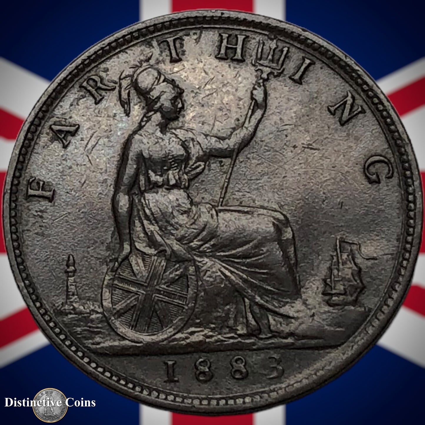 Great Britain 1883 Farthing 1/4d GB4053