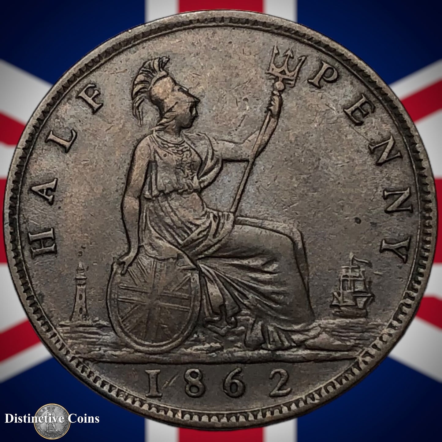 Great Britain 1862 Half Penny 1/2d GB5430