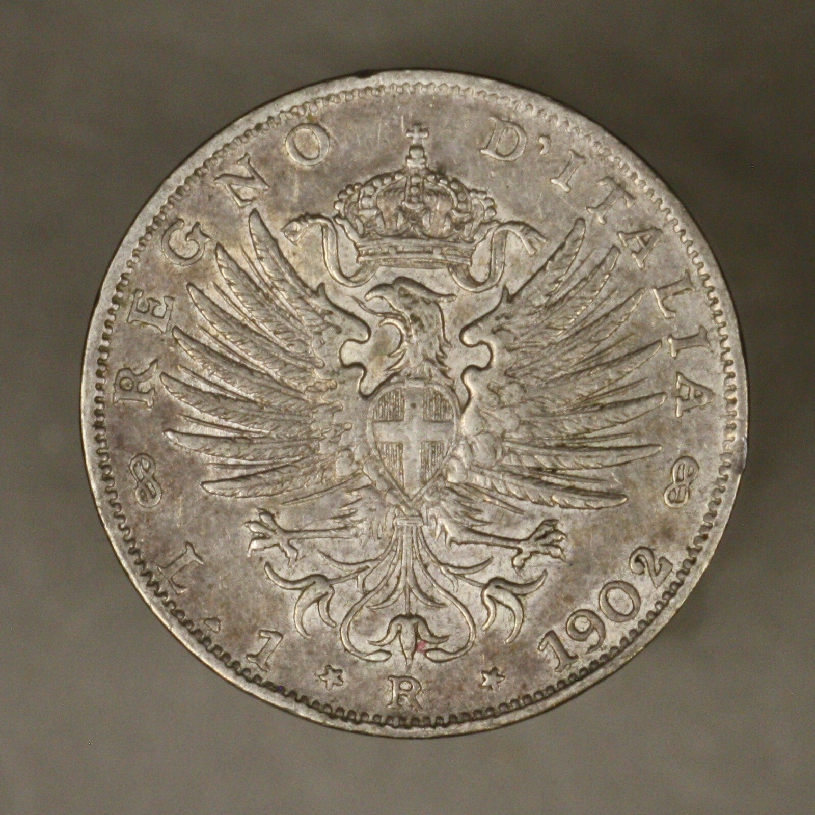 Italy 1902 R Lira XF+