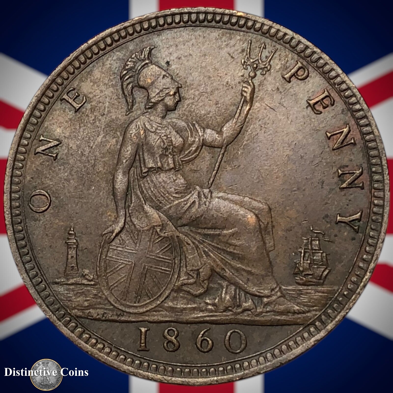 Great Britain 1860 Penny 1d GB6165